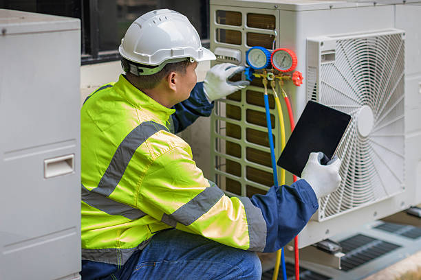 Professional Air Duct Cleaning technician working in Jackson, MO